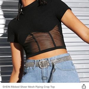 Mesh crop top